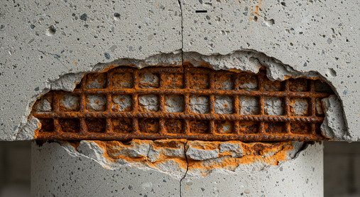 Signs of Corrosion in Reinforced Concrete