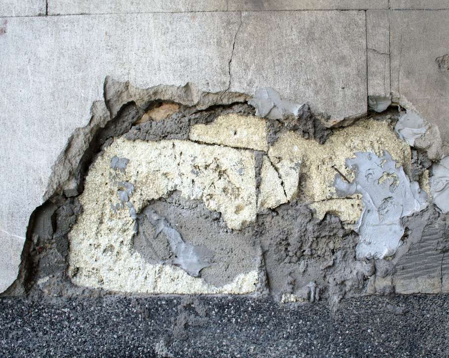 Remove Old Cement Parging without Wall Damage