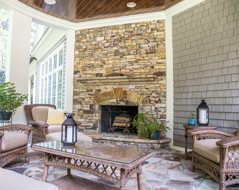 Should Fireplace Stone Go Floor-to-Ceiling or Only Around the Firebox?