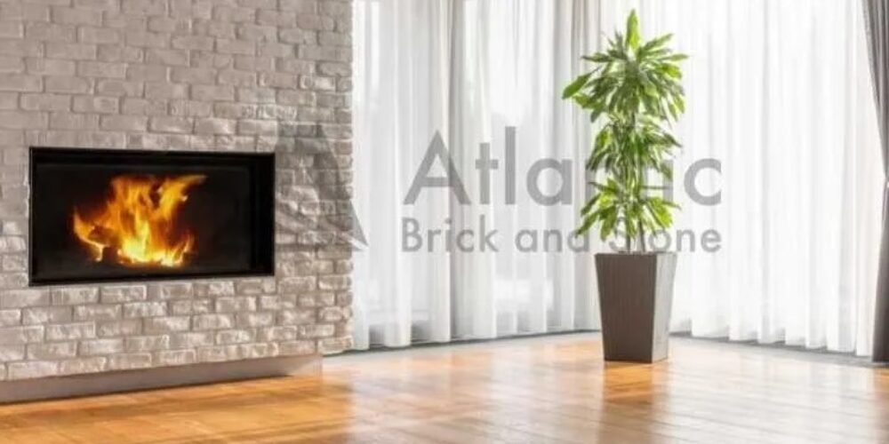 What are most popular types of brick fireplaces?